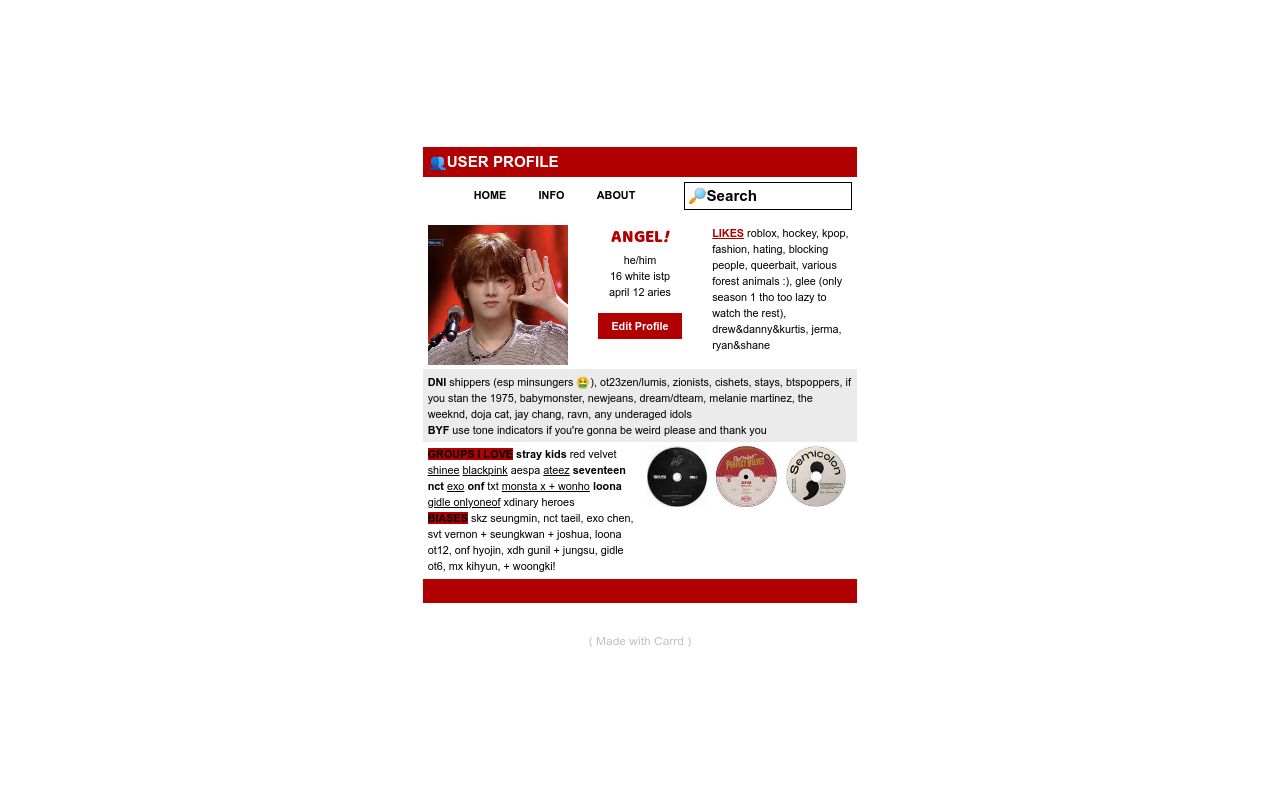 angel's carrd